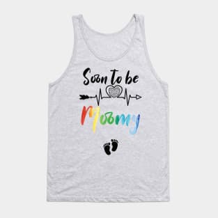 Soon To Be Mommy Est 2021 mama Tank Top